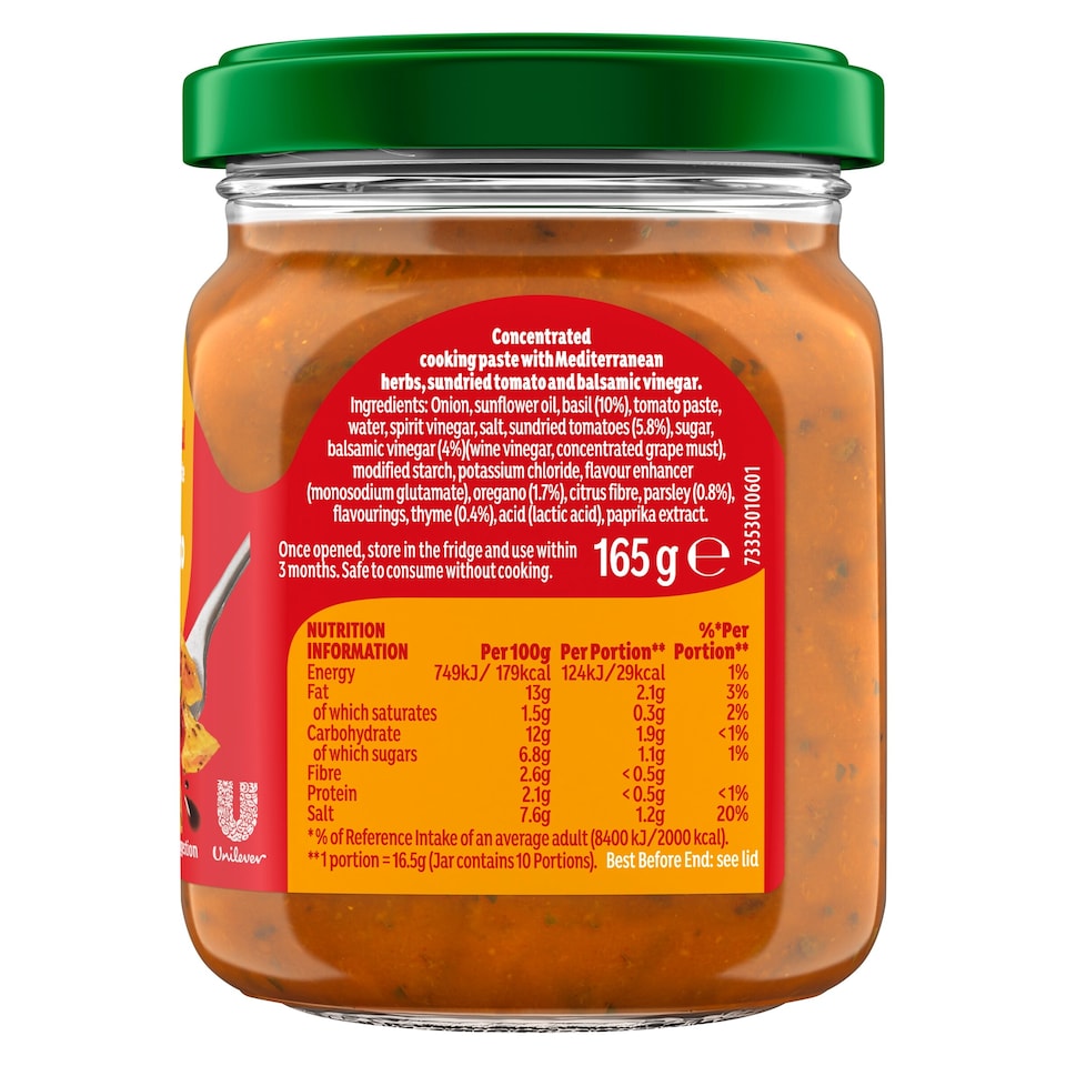 image 1 of Knorr Sundried Tomato & Herbs Cooking Paste 165g