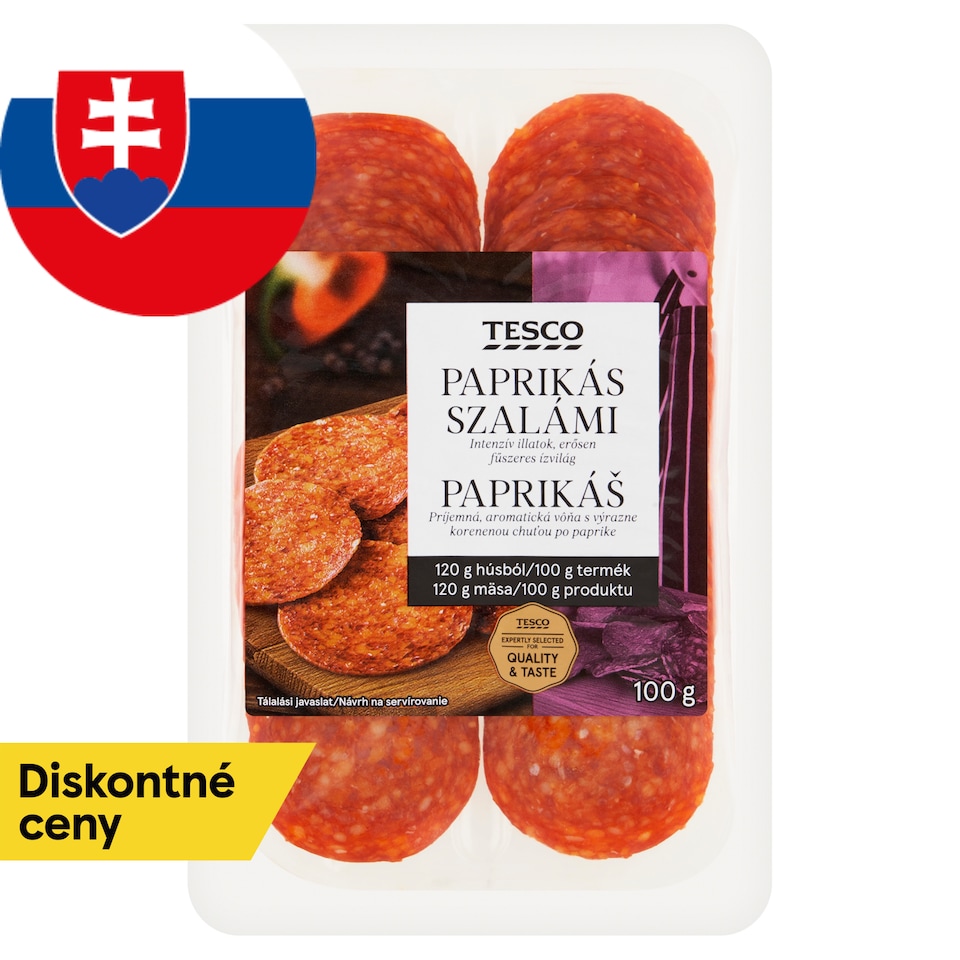 Tesco Paprikáš Salami 100 g