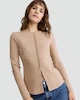 image 2 of F&F Knitted Button Front Cardigan in Camel