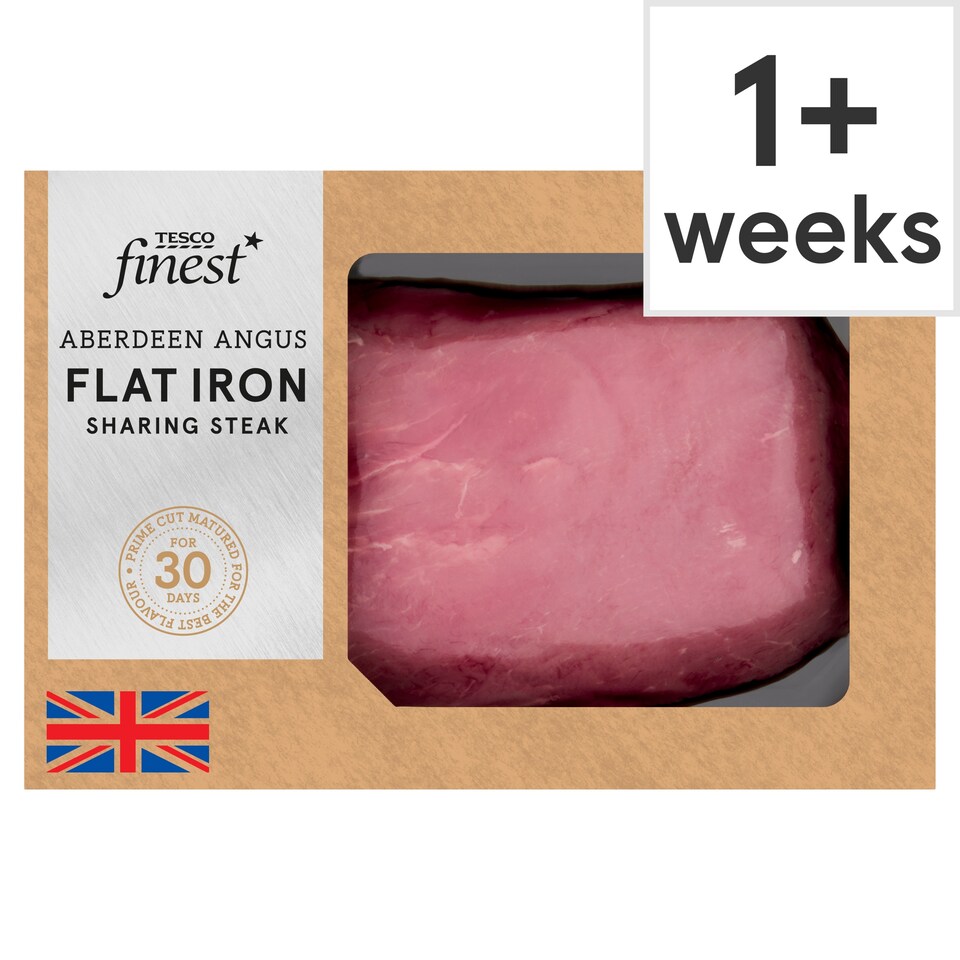 image 1 of Tesco Finest 30 Day Matured AA Flat Iron Sharing Steak