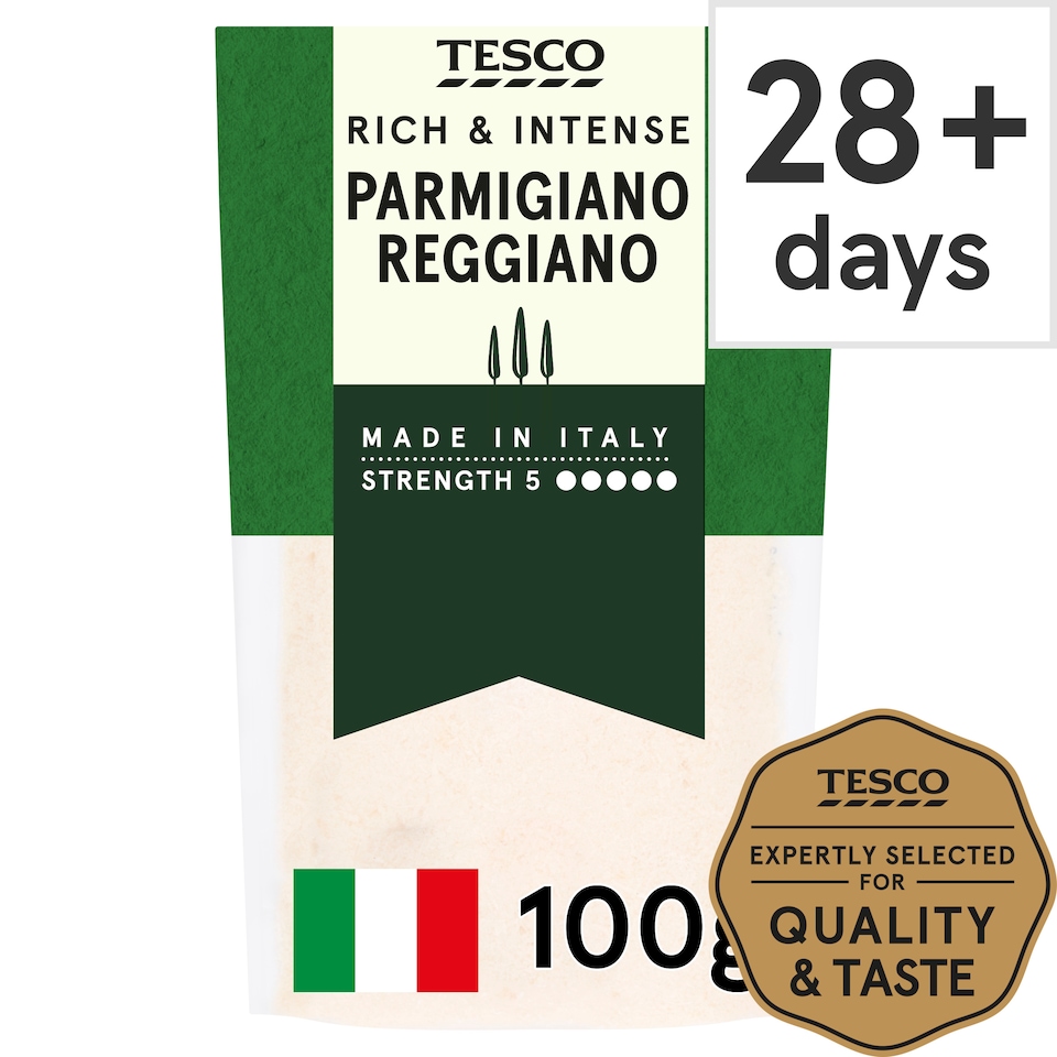 Tesco Grated Parmigiano Reggiano 100G