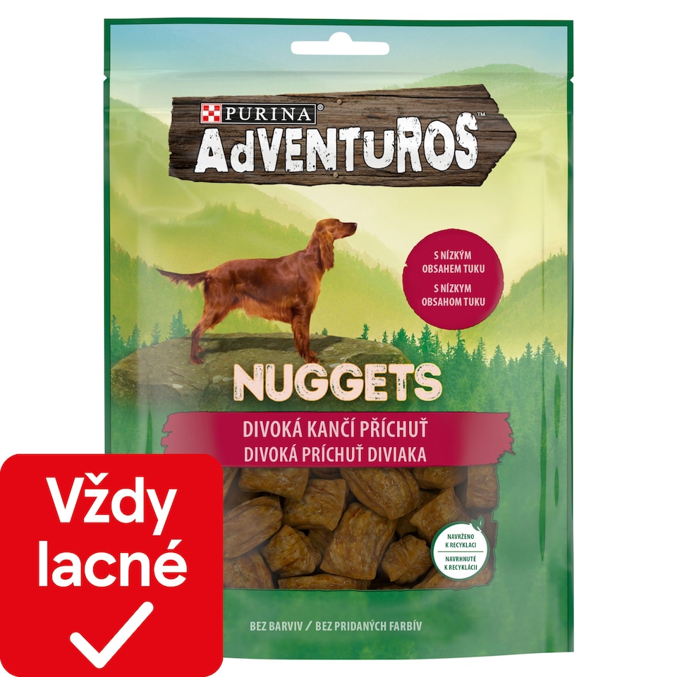 Adventuros Nuggets maškrty pre psov diviak 90 g