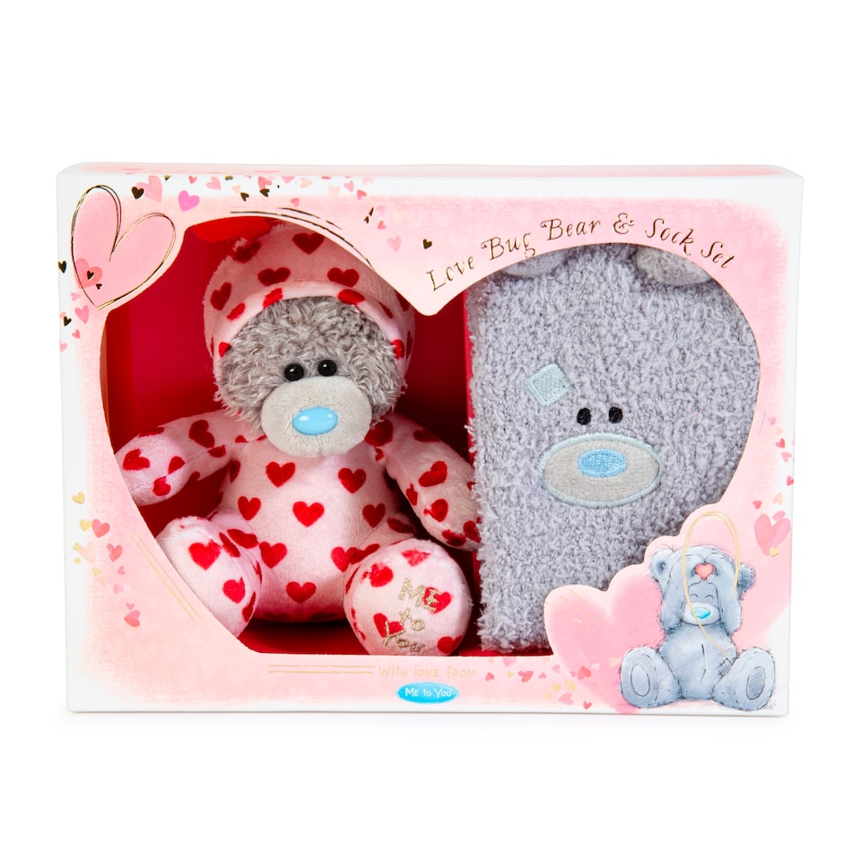 image 1 of Me To You Valentines Love Bug Plush & Socks