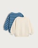 image 2 of F&F Baby 2-Pack Cotton Rich Brooklyn New York Sweatshirts in Blue