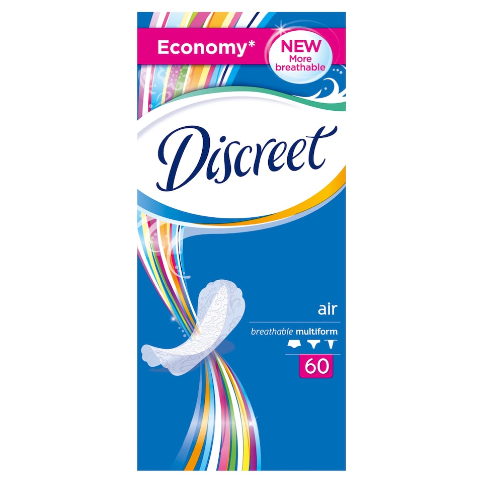 Discreet Multiform Air Légáteresztő Tisztasági Betét, 60 db