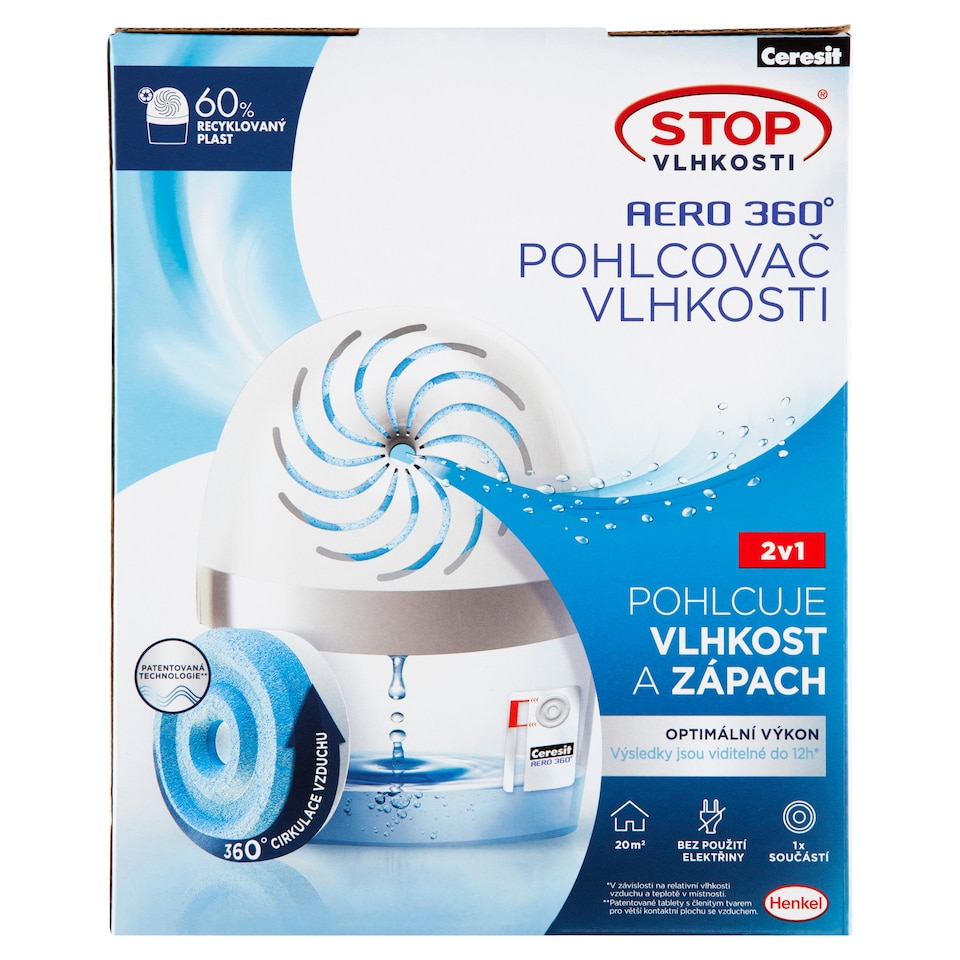 Obrázek 1 pro produkt Ceresit Stop Vlhkosti Aero 360° pohlcovač vlhkosti 450g
