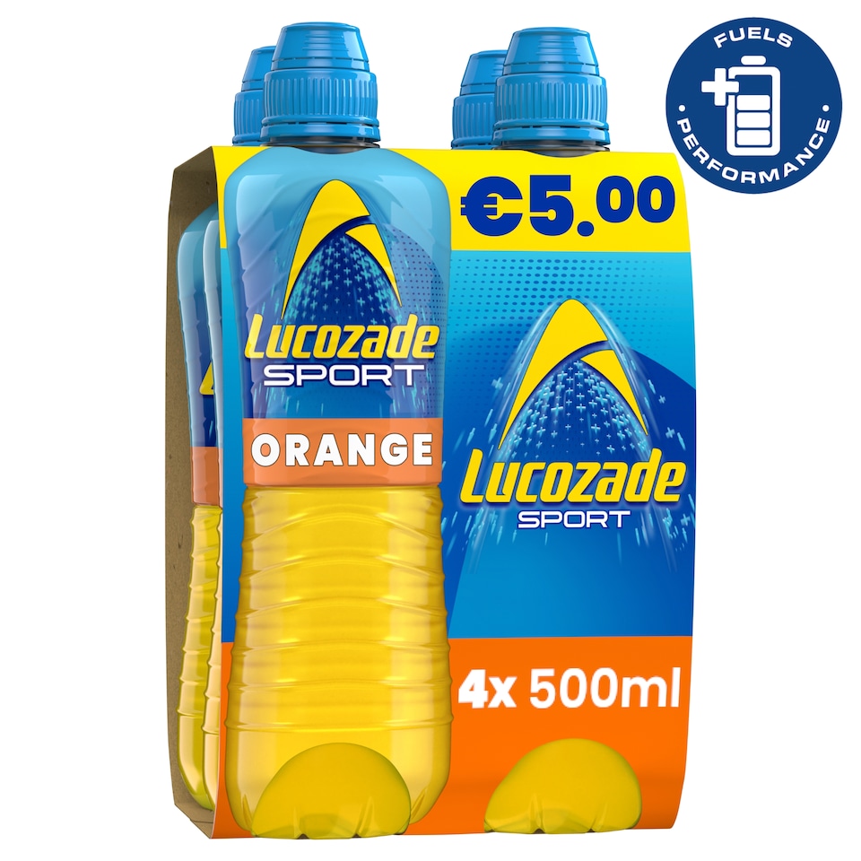 Lucozade Sport Orange Drink 4 X 500Ml