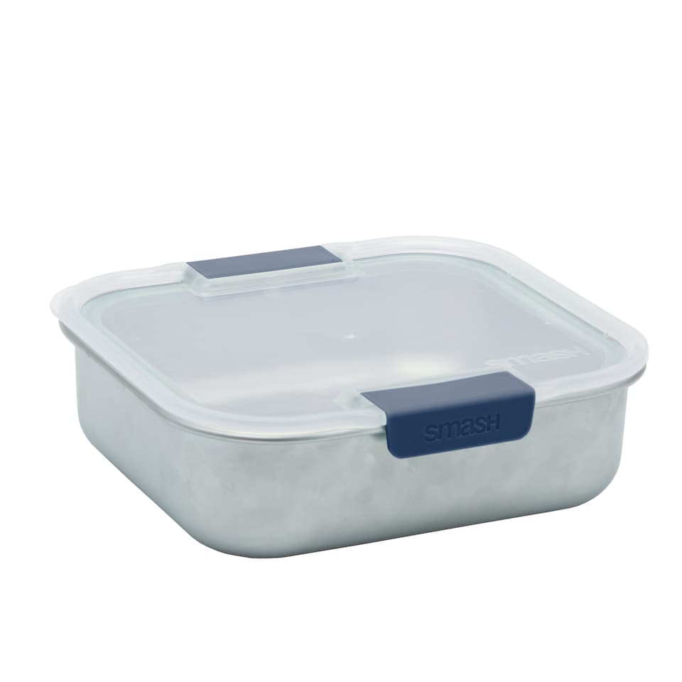 image 1 of Smash Blue Navy Stainless Steel Meal Box 600Ml