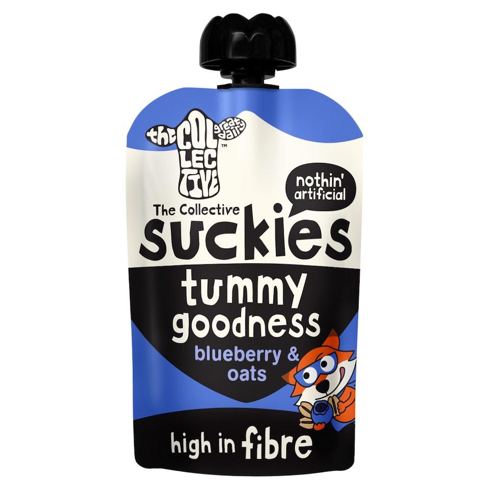 The Collective Suckies Tummy Goodness Blueberry & Oats Yoghurt 90g