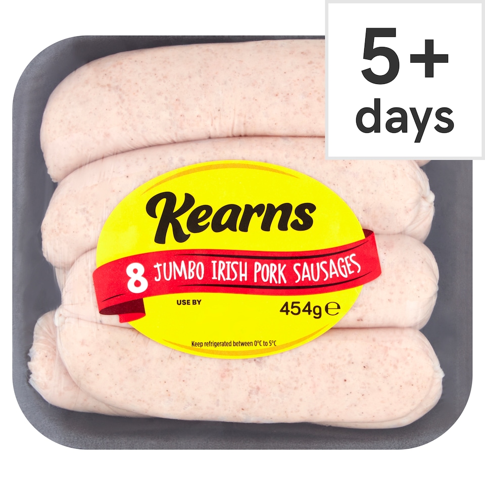 Kearns Jumbo 8'S Sausages 454G