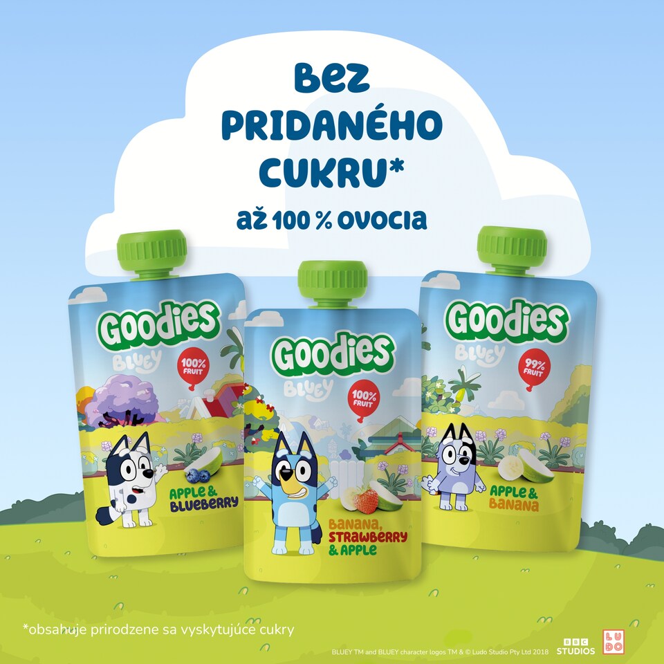 obrázok 1 z Goodies kapsička Bluey jablko & čučoriedka 100 g
