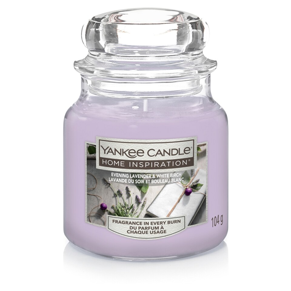 Yankee Small Jar Evening Lavender And White Birch