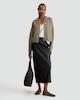 image 3 of F&F Knitted Button Up Cardigan with Wool in Mink