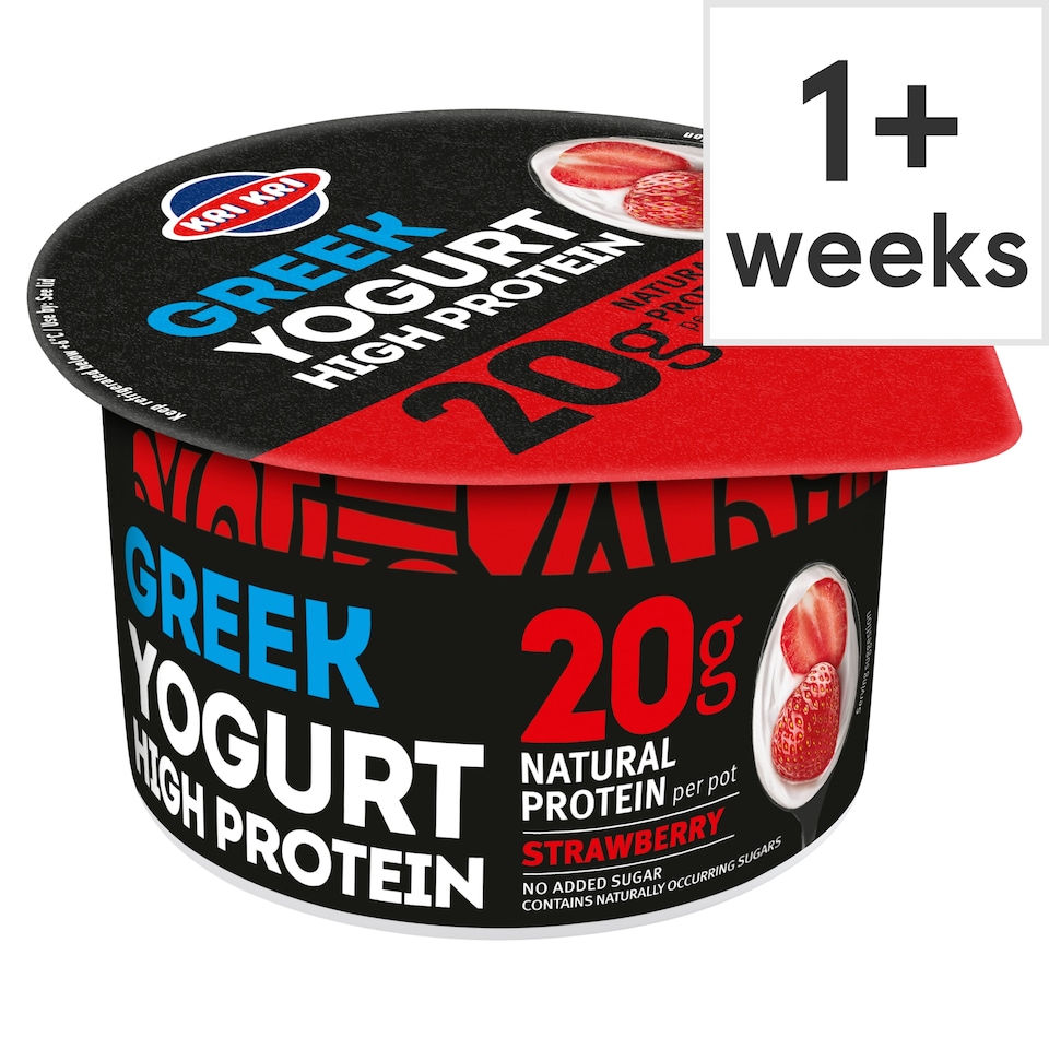 Kri Kri Strawberry High Protein Greek Yogurt 190g