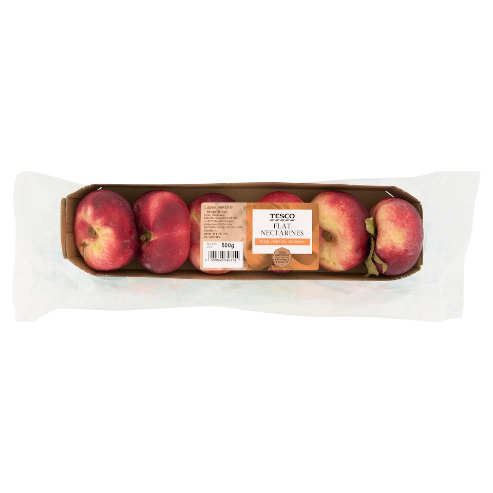 Tesco White Flesh Flat Nectarines 500 g