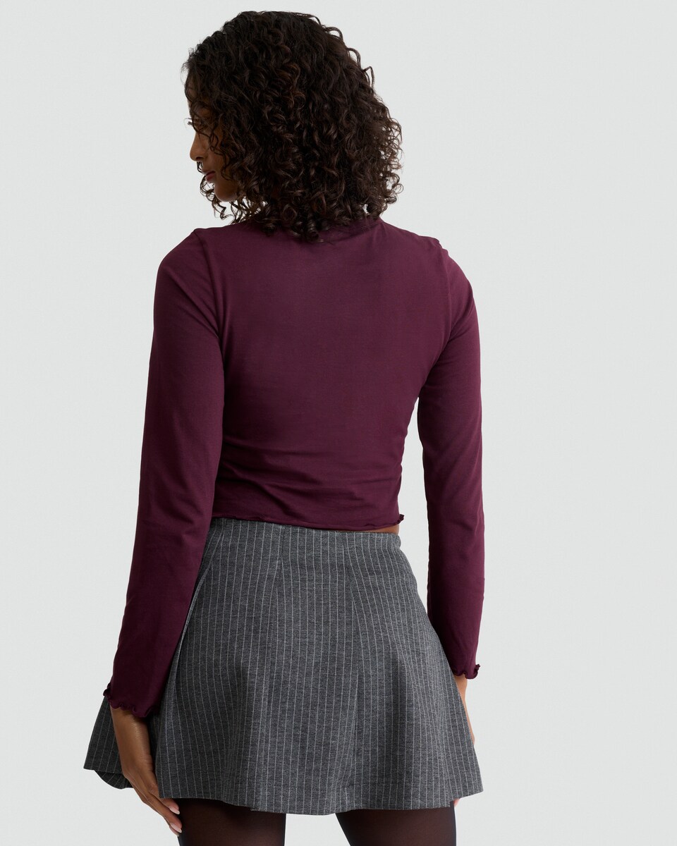 image 1 of OH ME OH MY Pure Cotton Diamanté Star Top in Purple