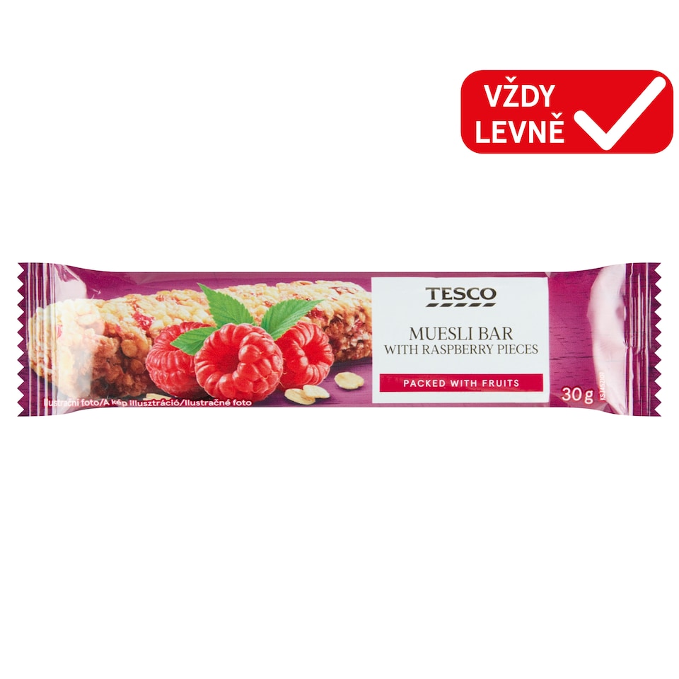 Tesco Müsli tyčinka s malinami 30g