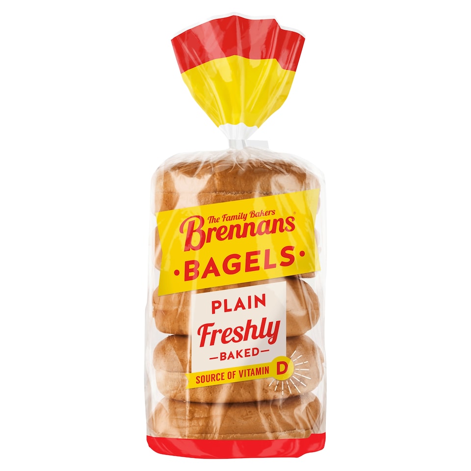 Brennans Plain Bagel 425g