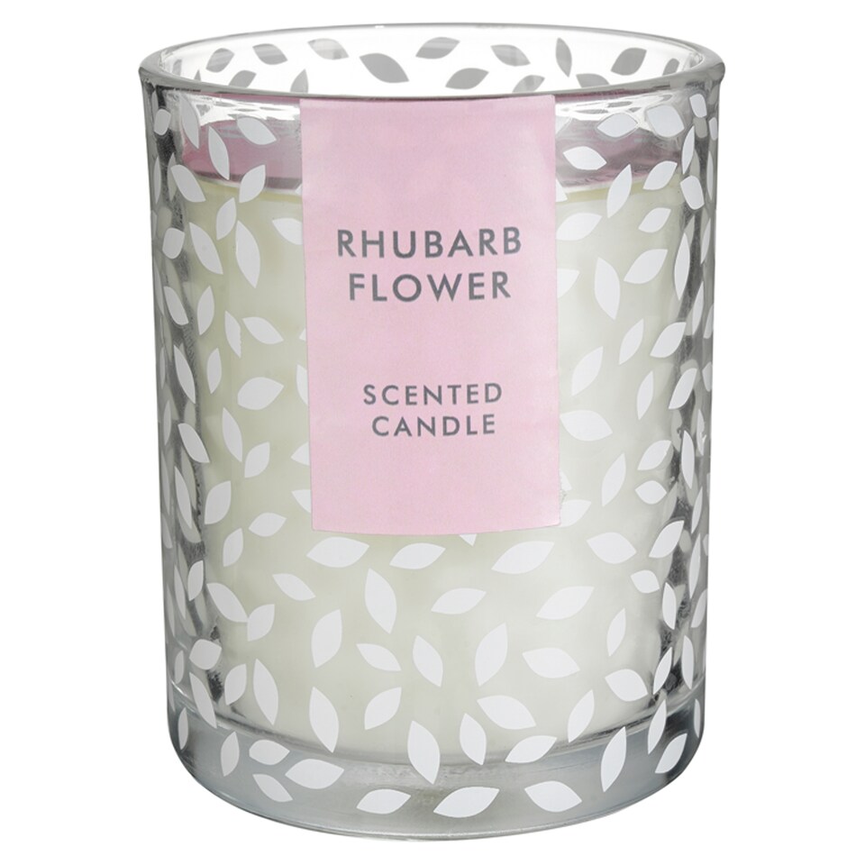 Tesco Scented Candle Rhubarb Flower