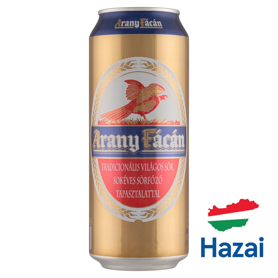 Arany Fácán világos sör 4% 500 ml