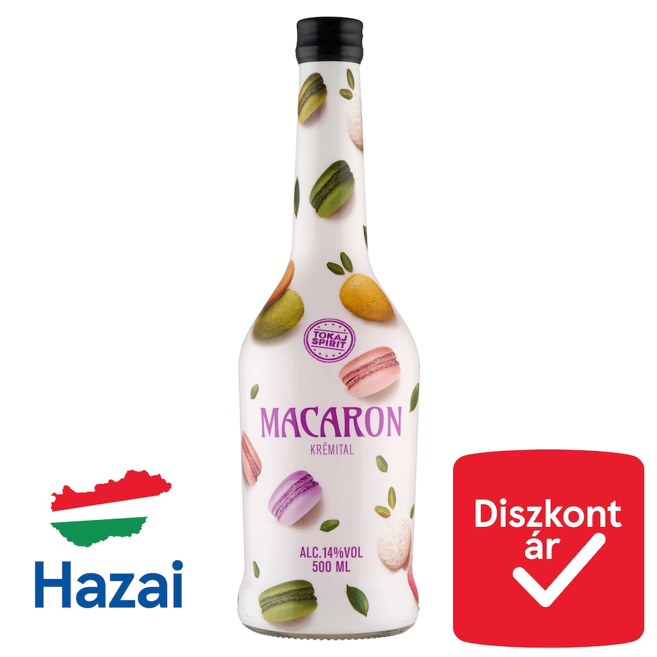 image 1 of Tokaj Spirit Macaron Almond-Flavored Alcoholic Cream Drink 14% 500 ml
