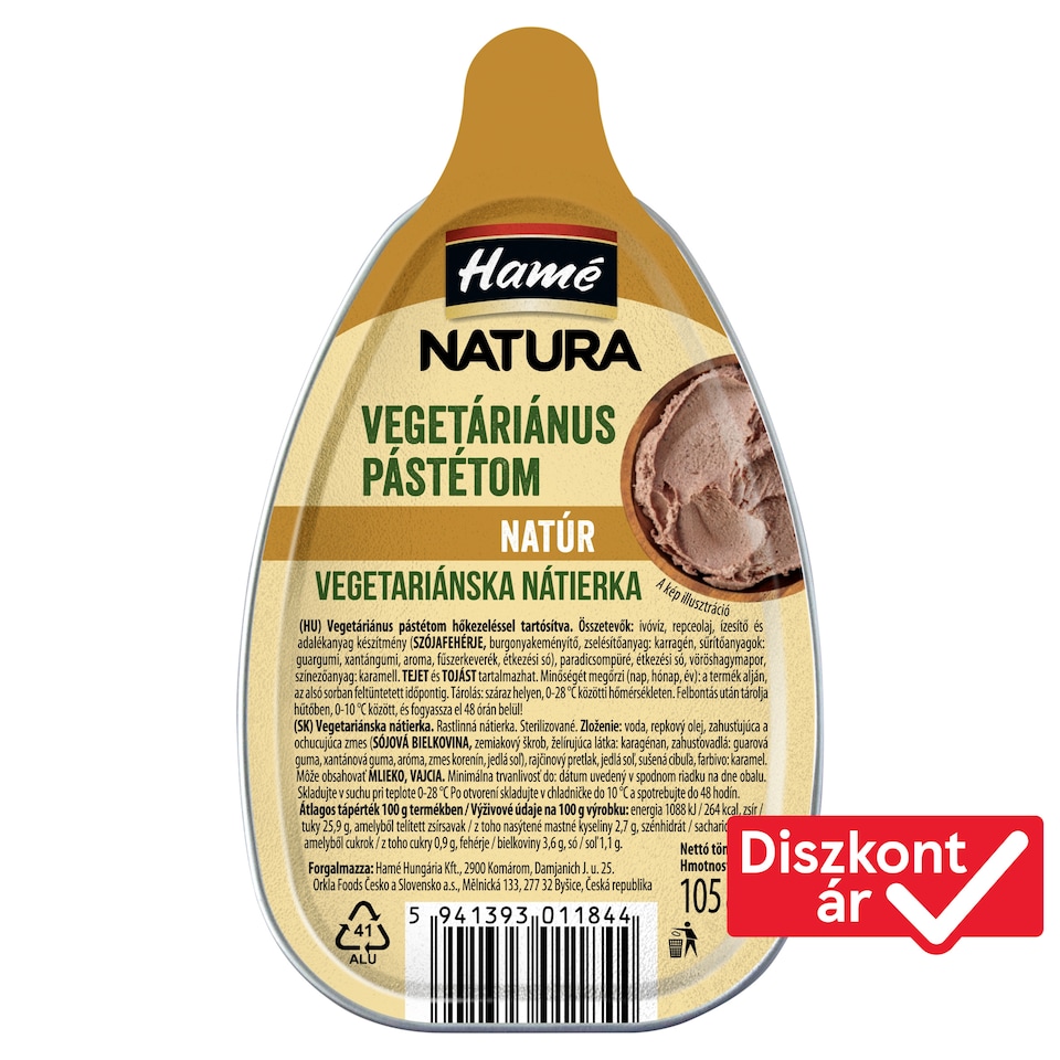 Hamé Natura Vegetarian Pate 105 g