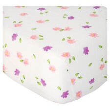 F&F Home Bedding 100% Cotton Ditsy Floral Fitted Sheet King