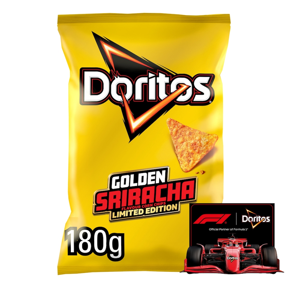 Doritos Golden Sriracha F1 Limited Edition Crisps 180g