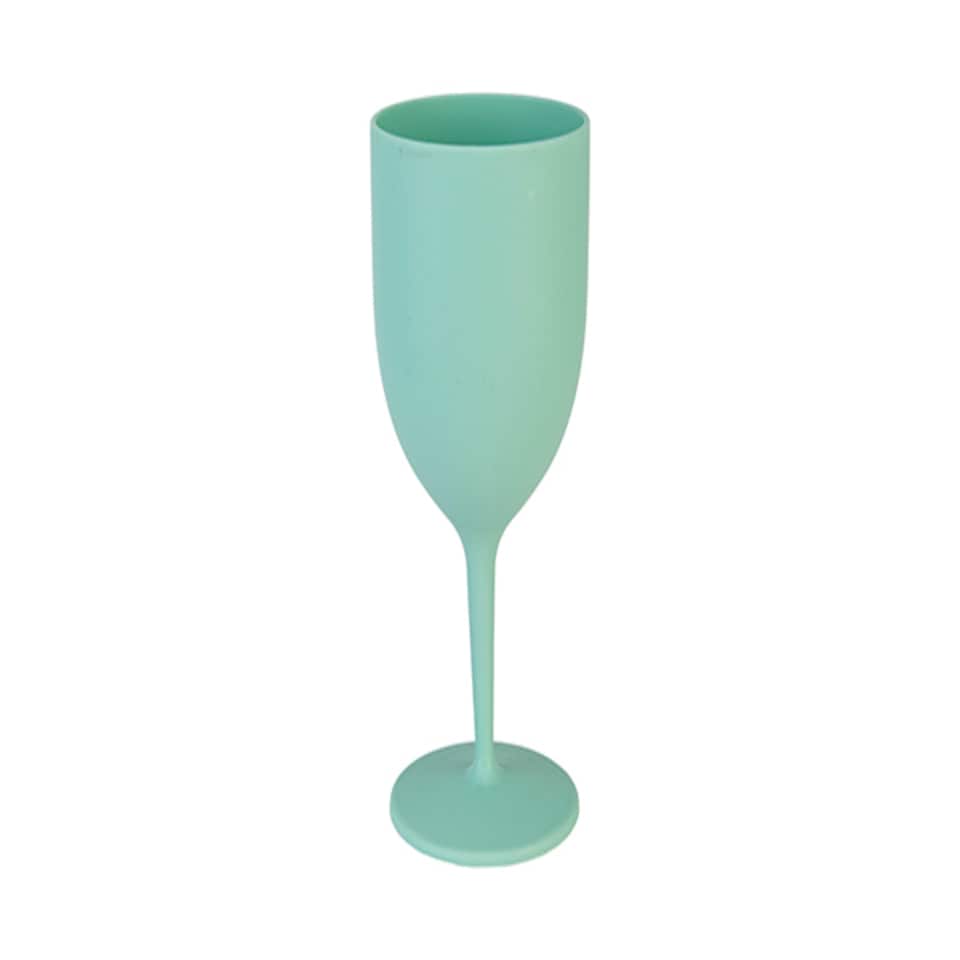 B&Co Outdoor Living Green Soft Touch Wine Glass