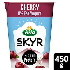 Arla Skyr 0% Fat Sour Cherry Yogurt 450G