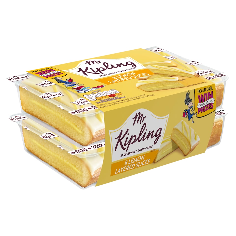 image 1 of Mr Kipling Exceedingly Good Cakes Lemon Layered Slices 8 Pack