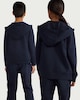 image 3 of F&F School Girls Cotton Rich Zip Up Hoodie in Navy