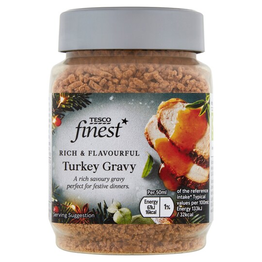Tesco Finest Turkey Gravy Granules With Sage & Onion 200G Tesco Groceries
