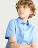 image 2 of F&F School Boys 3-Pack Regular Fit Short Sleeved Shirts in Blue