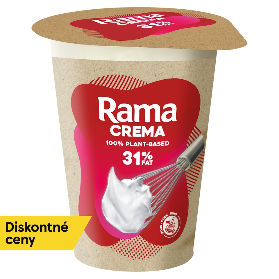 Rama Crema 100% rastlinná alternatíva na šľahanie (31%), 200 ml