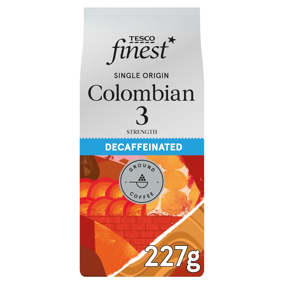Tesco Finest Decaffeinated Colombian Ground Coffee 227g