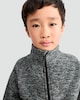 image 1 of F&F Boys Half Zip High Neck Jumper in Grey Marl