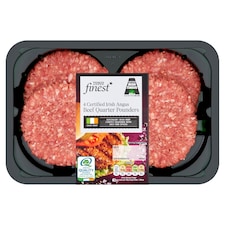 Tesco Finest 4 Irish Angus Beef Quarter Pounders 454G