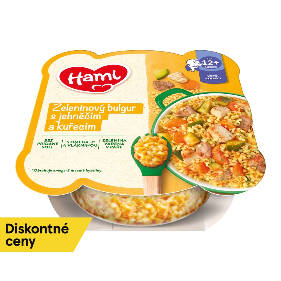 obrázok 1 z HAMI mäsovozeleninový tanierik Zeleninový bulgur s jahňacím a kuracím 230g