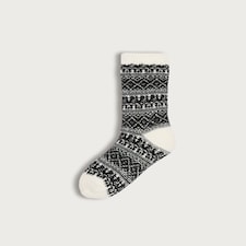 F&F Knitted Fair Isle Pattern Socks in Multi