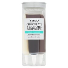 Tesco Choc/ Caramel Writing Icing 76G