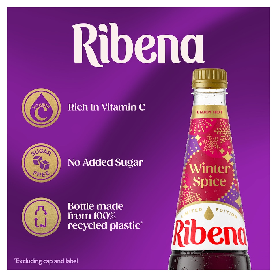 image 1 of Ribena No Added Sugar Squash - Winter Spice 850ml