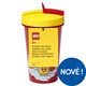 Obrázek 1 pro produkt Lego Iconic Girl Transparent Red hrnek se slámkou 500 ml