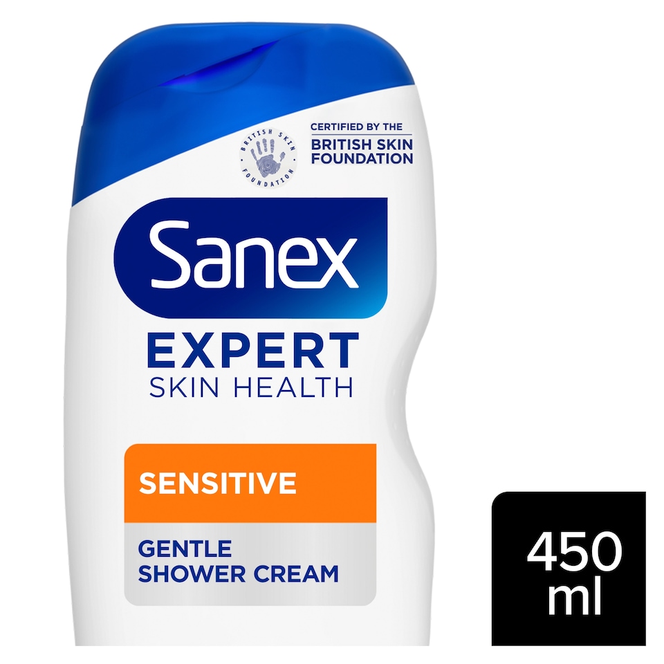 image 1 of Sanex Expert Skin Health Sensitive Shower Gel Body Wash 450Ml