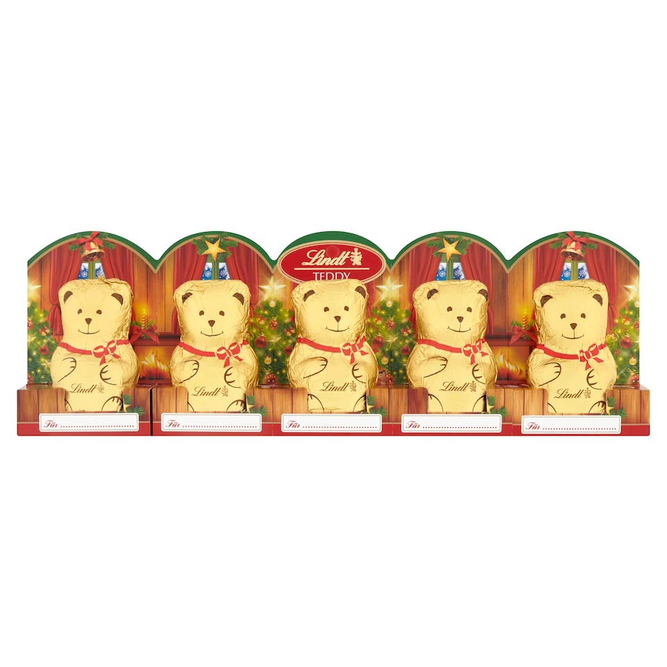 Lindt Teddy duté figurky z mléčné čokolády 5 x 10g (50g)