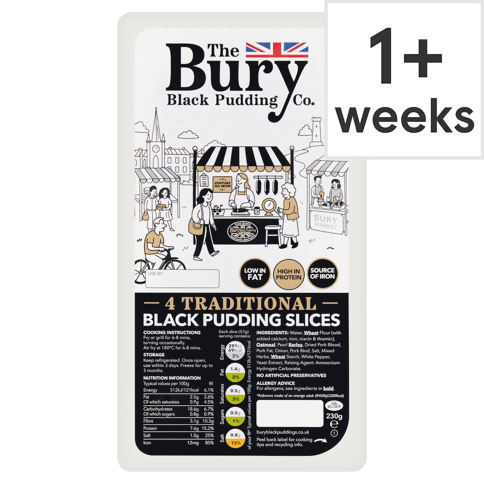 image 1 of Bury Black Pudding 4 Slices 230G