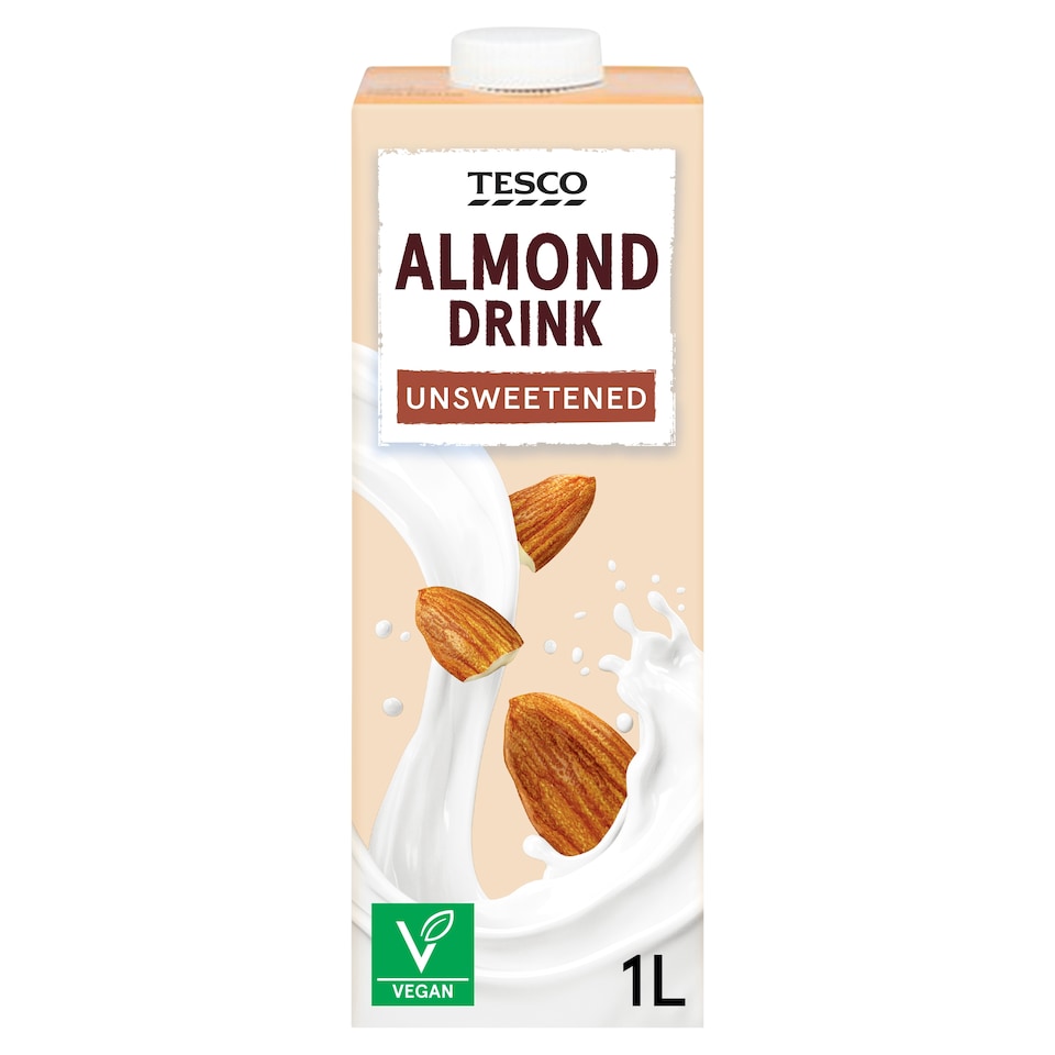 Tesco Unsweetened Almond Drink 1L