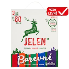 Jelen Barevné prádlo prací prášek s mýdlovým základem 60 praní 3kg