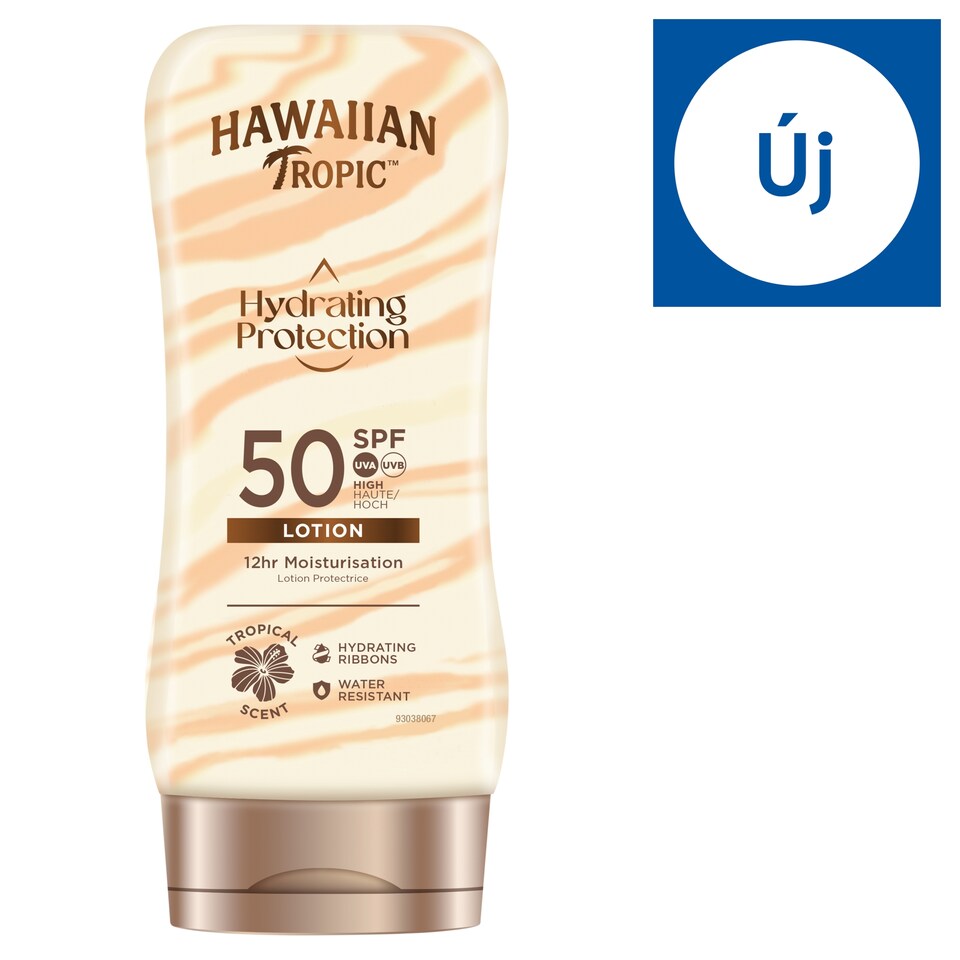 Hawaiian Tropic Hydrating Protection fényvédő termék SPF50 180 ml