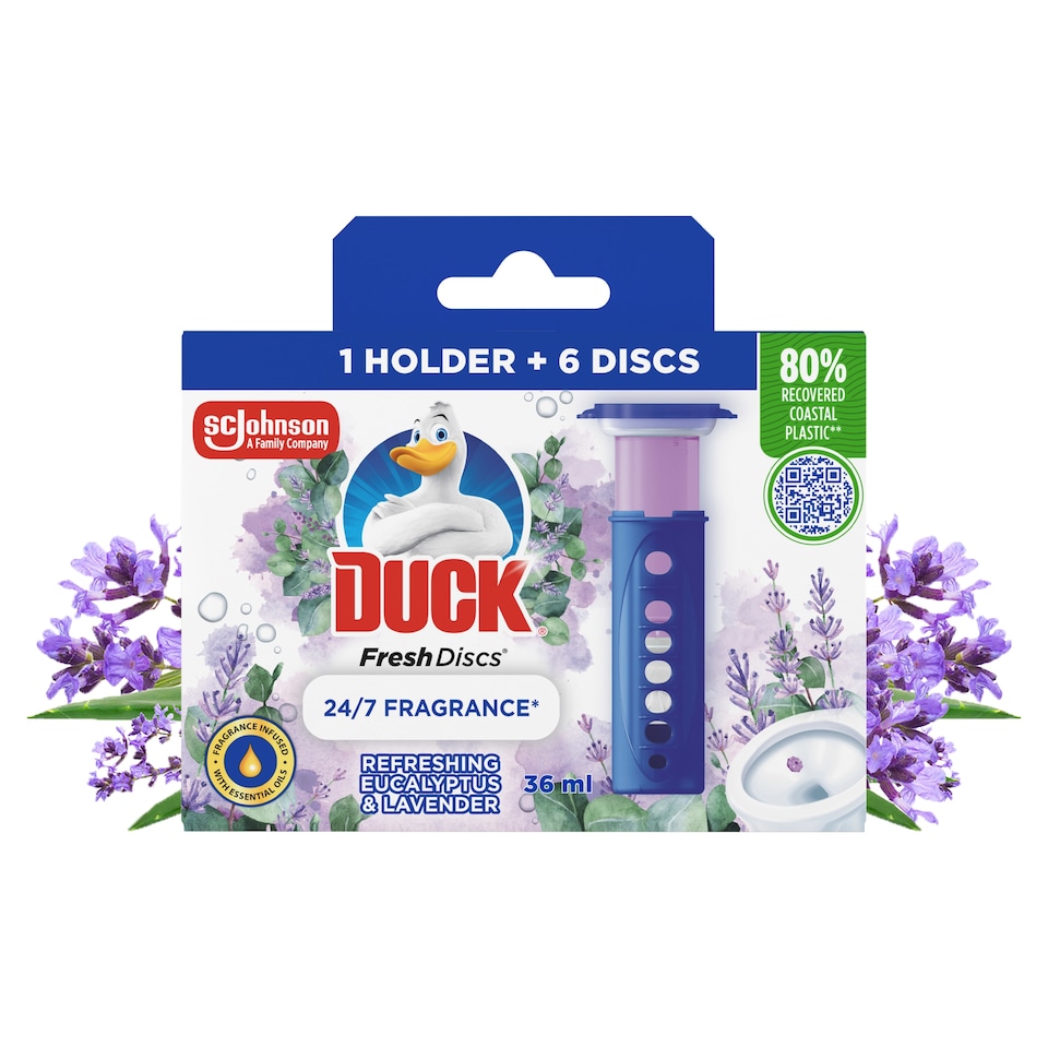 image 1 of DUCK STARTER KIT FRESH DISCS LAVENDER & EUCALYPTUS 36ML